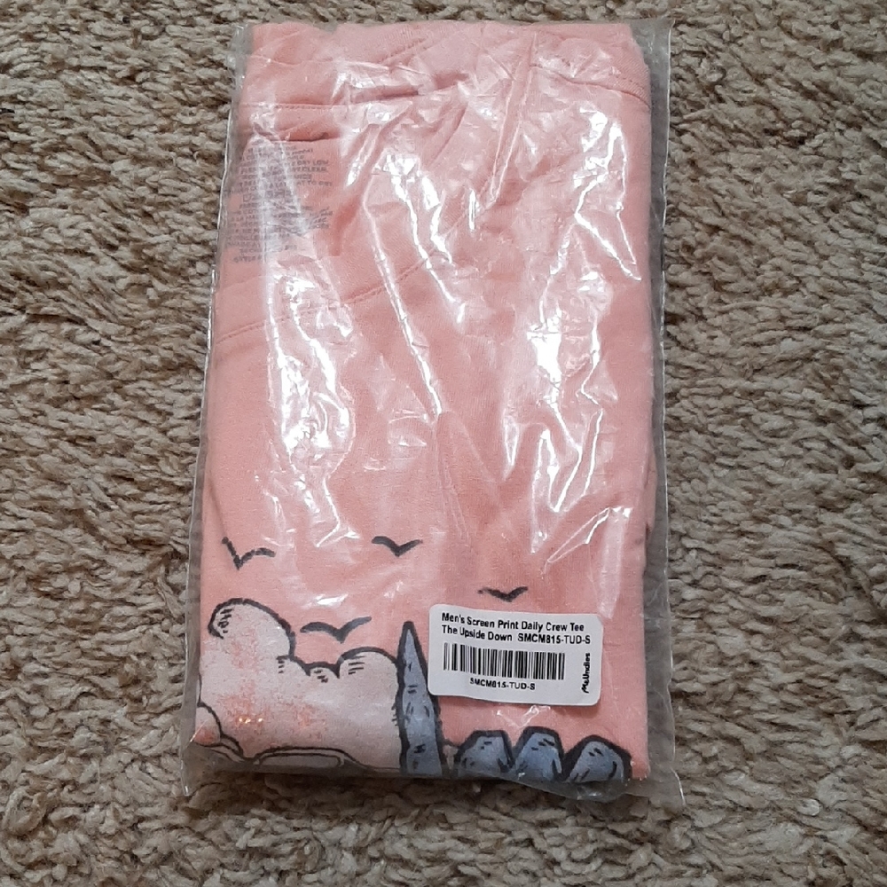 Stranger Things MeUndies Coral Pink  Graphic Short Sleeve Tee